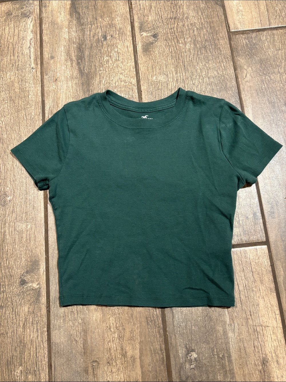 Hollister Forest Green Short Sleeve Crew Tee